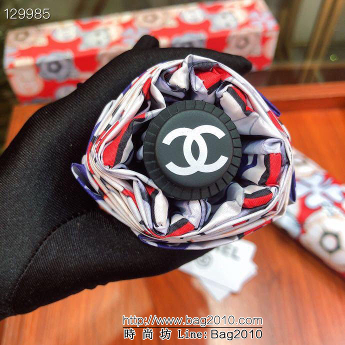 CHANEL香奈兒 時尚單品 招財龍貓 春夏新品 驚豔款 專櫃最新款 山茶花全自動UV晴雨傘  sll1002